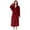 Wine, variant on Mrasaso Mens Hooded Fleece Robe, Ultra Soft Mens Robe, Plush Hooded Robe for Men with Belt & Pockets on Clearance