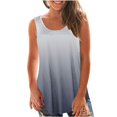 thumbnail image 1 of Yuyuzo Débardeurs pour Femmes Été Sans Manches T-Shirt Décontracté Col Rond Chic Color Block Blouse Fluide de Plage, 1 of 6