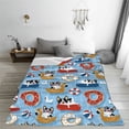 thumbnail image 5 of Honeii Dogs With Pool Floats Print Fleece Blanket - Throw Blanket for Bed, Sofa, Couch, Camping, and Travel , Microplush Ultra Soft Warm Blanket-50"x40", 5 of 7