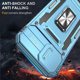 thumbnail image 5 of Funda Sumao para iPhone 15 Plus con anilla, fina, de silicona líquida, de grado militar, a prueba de golpes, color azul marino, 5 of 8