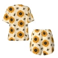 thumbnail image 5 of Xecao Sunflowers And Bee print Swimsuit for women, Summer-ready, sporty style.Quick-dry fabric. Many sizes & colors., 5 of 9