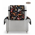 thumbnail image 3 of SCRAWLGOD Dog Floral Print Recliner Chair Cover Breathable Anti Dust Furniture Protector Non Slip Recliner Cover with Elastic Straps, 3 of 7