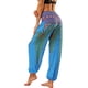 thumbnail image 5 of Pantalones Boho para mujer Harem Cintura fruncida Yoga Hippie Palazzo Pantalones de playa de verano talla única ER, 5 of 5