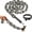 Silver, variant on Lightweight Faux Chain Pet Leash and Collar Set, Funny Giant Chain Style Plastic Dog Leash for Small Dogs and Cats, Novelty Pet Photo Prop, Costume Party Accessory