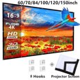 thumbnail image 1 of Electronicheart Projecteur Pliable Portable 120 Pouces Écran de Projection Extérieur pour Films, 1 of 8