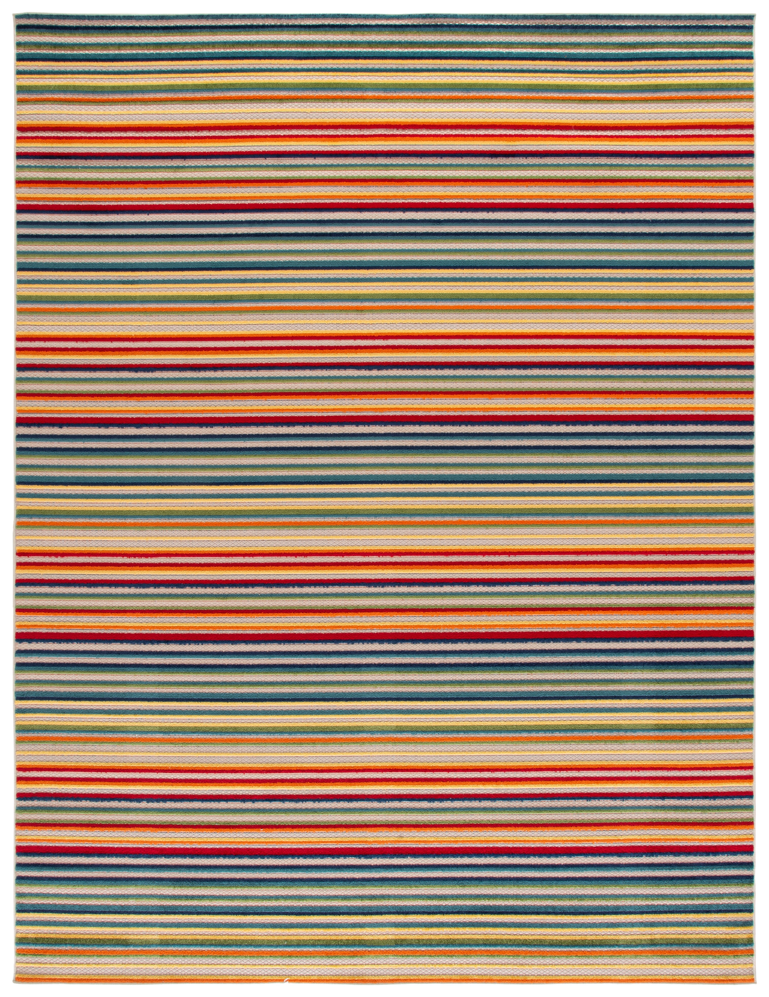 Safavieh Cabana Fedelma Striped Indoor/Outdoor Area Rug, Ivory/Green, 11' x 15'
