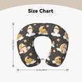 thumbnail image 5 of KLL Cute Bee Gnome Pattern Memory Foam Cervical Neck Pillow Versatile U-Shaped Pillows for Home/Office/Camping/Travelling/Soft Washable Cover, 5 of 8