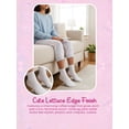 thumbnail image 4 of Justice Boyfriend Rib Ankle Socks for Girls with Lettuce Edge Anklet, 6 pk Tan, 4 of 7