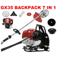 thumbnail image 1 of GX35 Backpack 7 IN 1 Grass Eater 4 Strokes Cordless String Trimmer Lawn Trimmer, 1 of 5