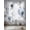 Gray Blue, variant on Blue Grey Spring Floral Sheer Curtains 108 Inch Length 2 Panels Set, Elegant Summer Botanical Voile Window Treatment Semi Sheer Long Curtains Drapes for Bedroom/Living Room/Kitchen 52"x108"x2