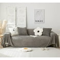thumbnail image 1 of Housse en Velours pour Canapé Universel (Canapé d'Amour, Gris), 1 of 5