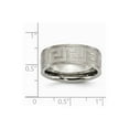 thumbnail image 6 of Titanium Greek Key 8mm Satin & Polished Band Size: 7; for Adults and Teens; for Women and Men, 6 of 6