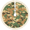 Herdesigns Christmas Tree Skirt with Tassels, Foldable Camo Army Tree ...