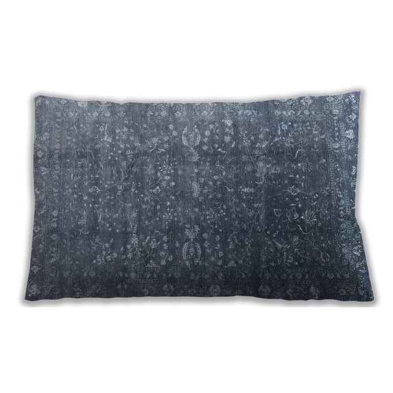 Ahgly Company Indoor Rectangular Mid-Century Modern Lumbar Throw Pillow, 13 inch by 19 inch