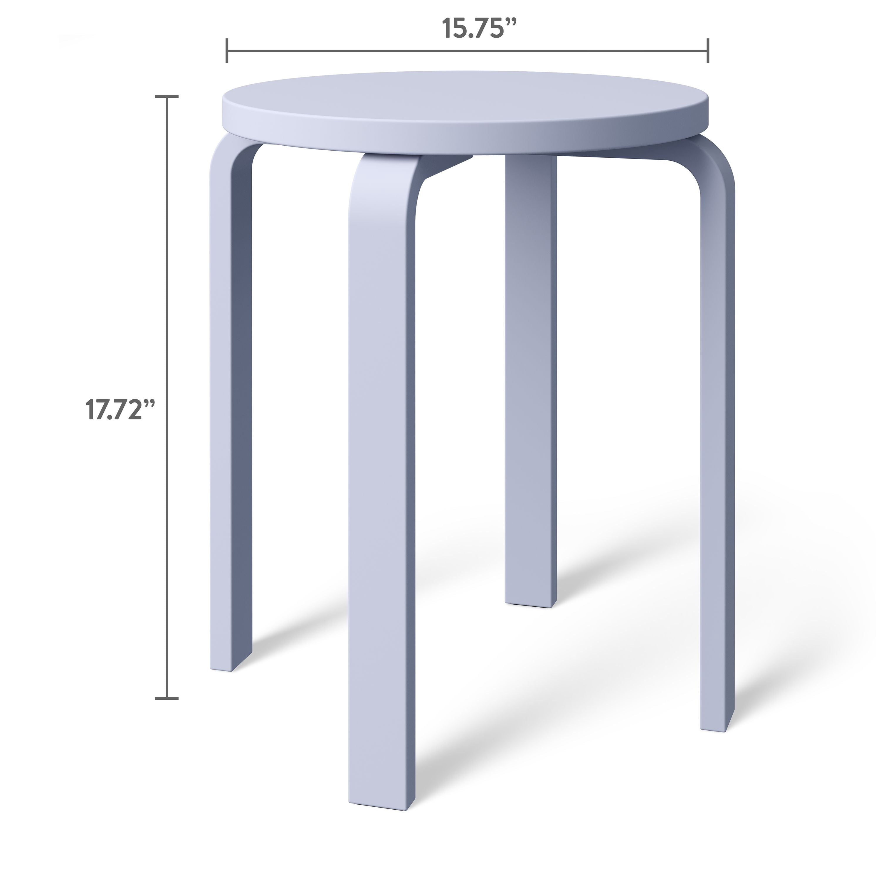 Mainstays Kids Wood Nightstand Side Table, Light Purple