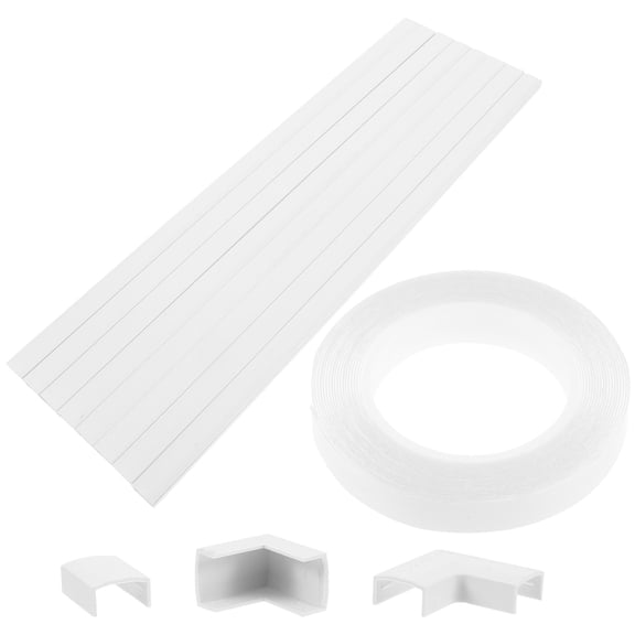 LOLIPPYY Wire Cable Cover Set, White Wall Wire Channels for Hiding Cables, Fire Resistant and Material