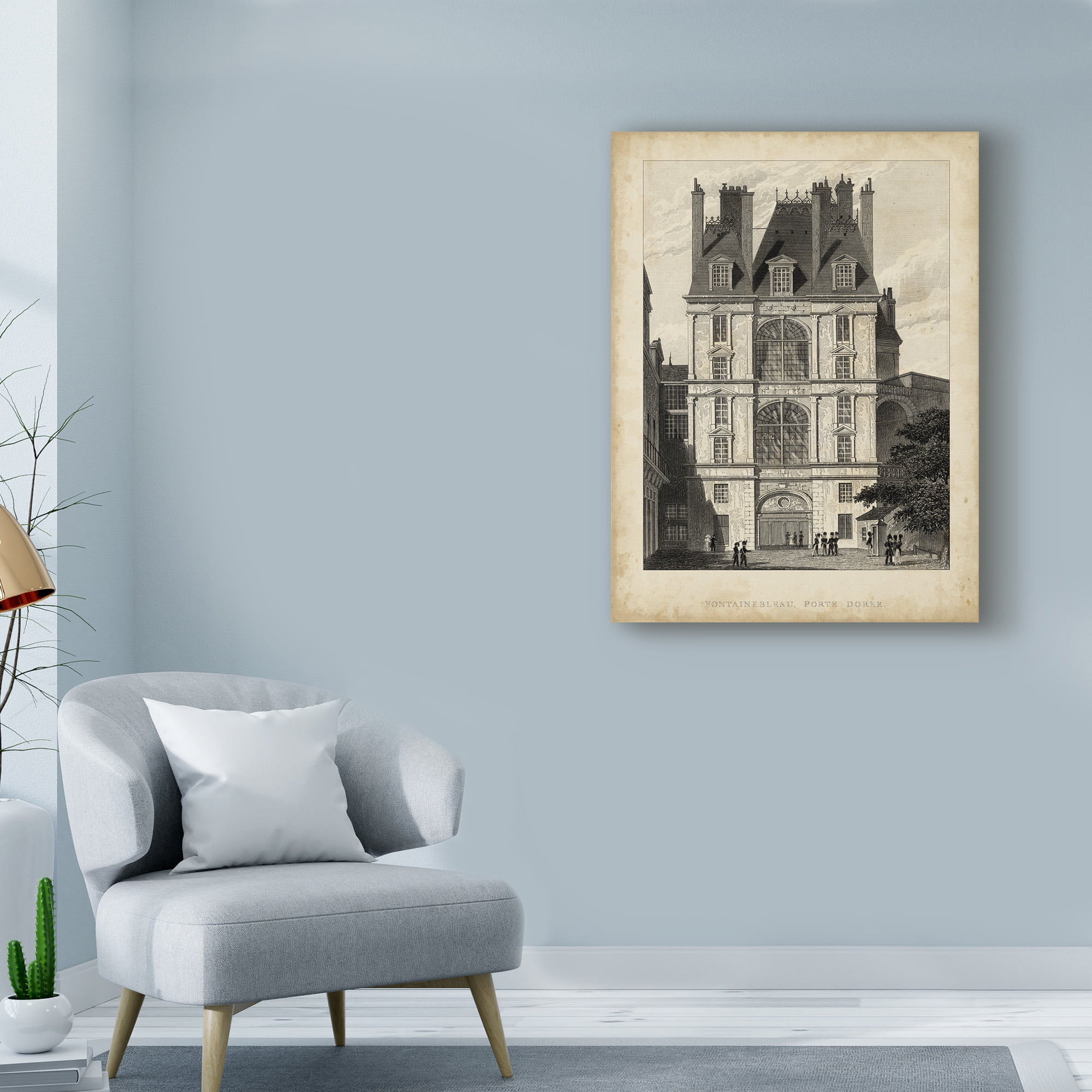 Trademark Fine Art 'Fontainbleau Porte Doree' Canvas Art by A. Pugin