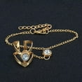 thumbnail image 4 of GKNET Gold Big Crystal Ring Bracelet for Women Wrist Chain Delicate Jewelry Hand Back ChaiF WY4, 4 of 9