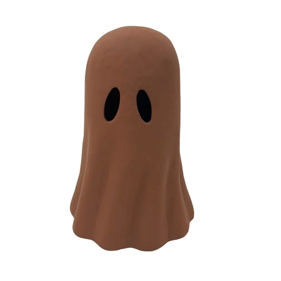 3.94" Mini Ghosts Small Scary Ghost Figurines, Resin Ghost Sculpture Statue,Halloween Resin Figurine Decorative Tabletop Decor For Halloween Home Cute Collectible Party Decoration(Coffee)