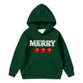 thumbnail image 4 of Sudadera con capucha para niñas y niños, sudadera de manga larga con cuello redondo y estampado de moda, jersey con bolsillo, sudadera de poliéster para niñas, 4 of 8