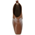 thumbnail image 5 of Journee Womens Harlowe Chelsea Knit and Vegan Leather Booties, Widths Available, 5 of 10
