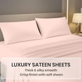 thumbnail image 3 of Kotton Culture 1000 TC Egyptian Cotton RV King Size 16" Deep Bed Sheet Set Peach Color, 3 of 5