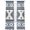 blue, variant on Gray Boho Sheer Curtains 96 Inch Length 2 Panels Set, Southwestern Ethnic Aztec Retro Geometric Voile Window Treatment Semi Sheer Long Curtains Drapes for Bedroom/Living Room/Kitchen 52"x96"x2