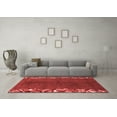 thumbnail image 3 of Ahgly Company Machine Washable Indoor Rectangle Abstract Red Modern Area Rugs, 7' x 10', 3 of 4