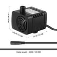 thumbnail image 2 of BESTYASH 1Pcs Compact Submersible Pump with Waterproof Design for Fountains and Spout, 2 of 7