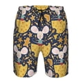 thumbnail image 3 of Goofa Mouse Cheese Printed Mens Swim Trunks Summer Quick Dry Short Beach Swimwear Bathing Suits-3X-Large, 3 of 9