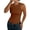 Brown, variant on Summer Tops for Women Sleeveless Tank Top Casual Ribbed Racerback Basic Thick Strap Shirts Tops on Sale
