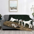 thumbnail image 2 of Fotbe Cute Goat Baby Manta de Franela con Estampado, Manta Ultrasuave para Cama, Sofá, Auto, Hipoalergénica y Antibolitas-60"x50", 2 of 6