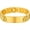 02.Gold, variant on 14k Gold Plated Chain Link Bracelet for Women Men Stainless Steel Bangle Watch Band Chain Wristband Jewelry Gift, 10mm 8.25inch