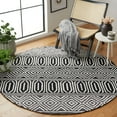 thumbnail image 2 of SAFAVIEH Capri Moira Southwestern Area Rug, Ivory/Black, 6' x 6' Round, 2 of 8
