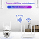 thumbnail image 4 of 2pcs Cámara De Seguridad Exterior Wifi Visión Nocturna 3mp Lab.G, Blancas, 4 of 5