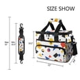 thumbnail image 3 of FORMRS Insulated Cooler Bag 24 Cans Capacity Soft Leakproof Lunch Box with Side Pockets, Black Simple Shapes, 3 of 7