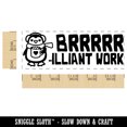 thumbnail image 2 of Brrr-illiant Brilliant Work Penguin Teacher Student School Self-Inking Rubber Stamp Ink Stamper - Black Ink - Large 2-3/4 Inch, 2 of 7
