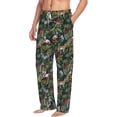 thumbnail image 2 of Uemuo Flamingos And Palm Leaves Pattern Men's Wide Leg Palazzo Lounge Pants with Pockets Light Weight Loose Comfy Casual Pajama Pants-Small, 2 of 9