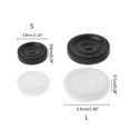 thumbnail image 3 of 30Pcs/Set Plastic Black White Checkers Backgammon Chess Pieces with Two Dices, 3 of 10