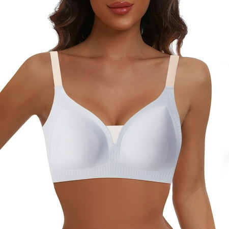 Zshosam Women s Sexy Sheer Lace Push Up Bra Underwire Mesh Plunge Bralette Unlined Bra(Blue L)