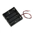 thumbnail image 5 of 2x 4-AA Slots Battery Spring Clip Holder Case Plastic Storage Box Flat + Wire 6V, 5 of 5