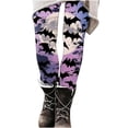 thumbnail image 5 of Yeaiivve Halloween Gift for Women Bat Printed Leggings Butt Lift Tummy Control Workout Legging Elastic High Waist Yoga Pants XL, 5 of 6