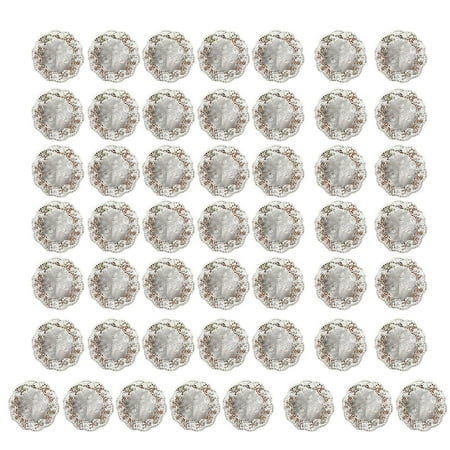 

Temacd 50Pcs/Set Lace Edge Dessert Mat Beautiful Heat Insulation Paper Cake Mat for Home