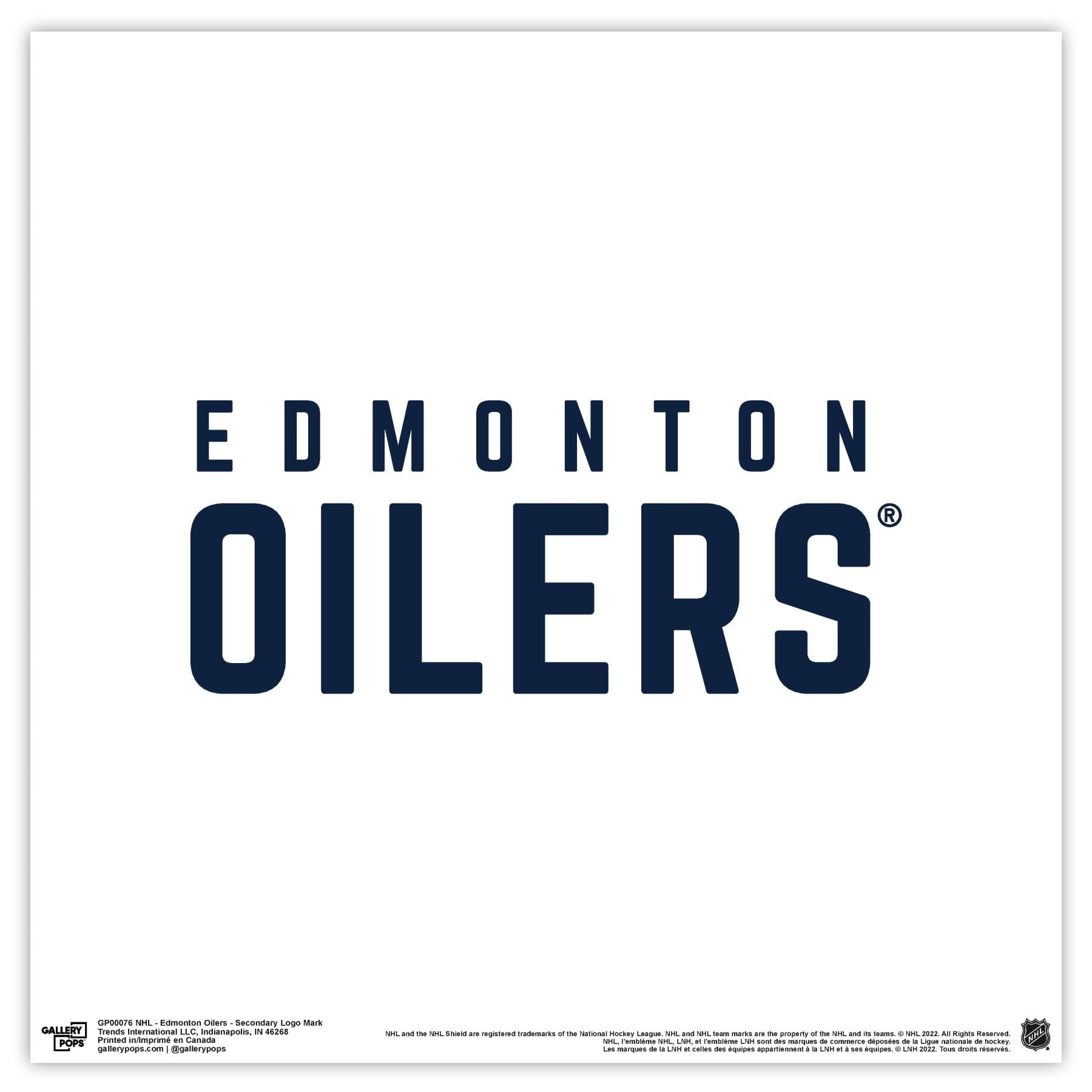 Gallery Pops NHL Edmonton Oilers - Secondary Logo Mark Wall Art, Unframed Version, 12" x 12"