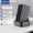 Black, variant on Domars 3pcs Portable Charge Set with Station Dock, 8000mAh Power Bank Packs, External Battery Built-in 3-in-1 Charging Cables, Share Portable Charge Power Bank for Office Cafe Home Party