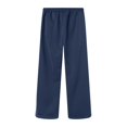 thumbnail image 5 of LIWENLI Men's Wide Leg Sweatpants Fleece Lined Baggy Pants with Open Bottom Drawstring Waist S-2XL (Dark Blue,S), 5 of 8