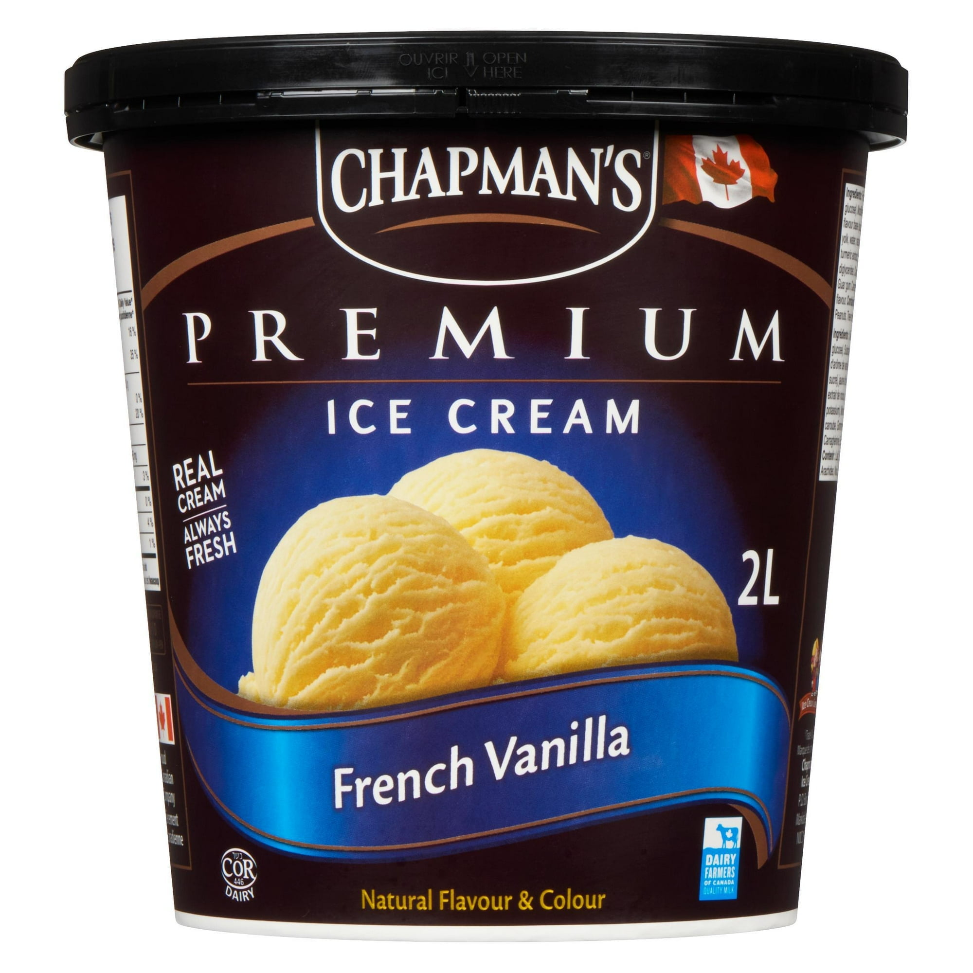 Chapman's Premium French Vanilla Ice Cream in a Tub, 2L
