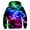 Blue A, variant on Boys Fleece Lined Sweatshirt Long Sleeve Crewneck Tops Loose Pullover Hooded Sweatshirt Solid Clothes 7-14 Years Blue A 11-12 Years