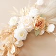 Rose Swag Arch, Wedding Flowers With Faux Pampas Grass, Boho Reed