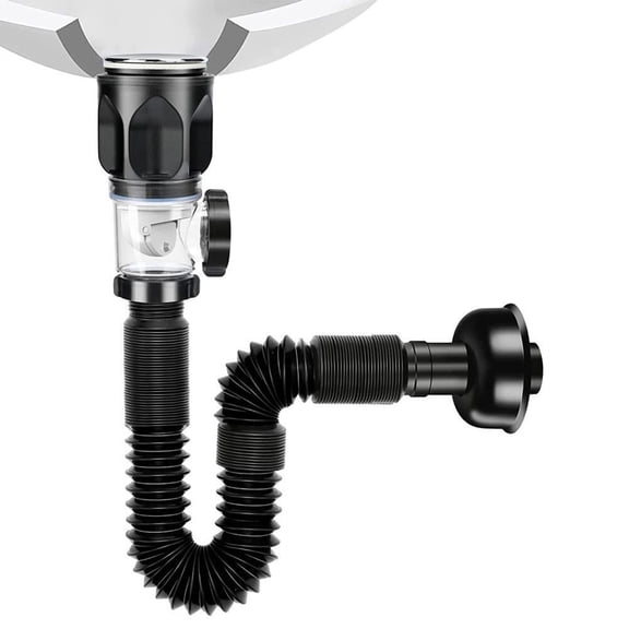 Sink Drain Kit Flexible Drain Pipe Stretchable Universal Drainage Fixtures
